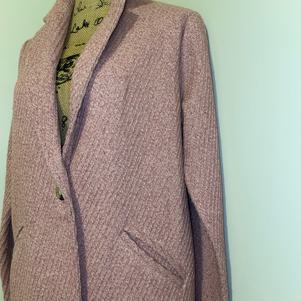 LIKE NEW Christian Siriano New York Wool Blend Knee Length Jacket - Picture 4 of 10